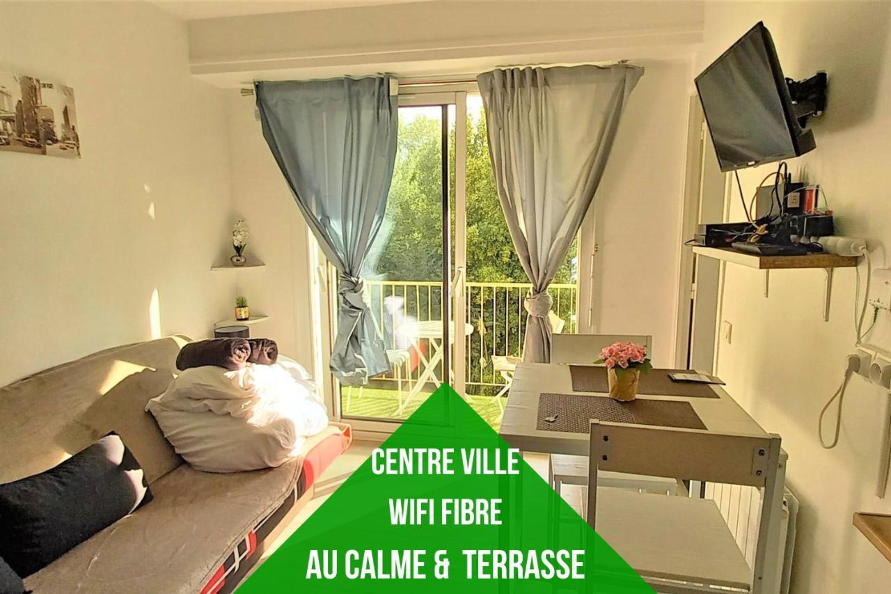 Au Petit Repere Palois -Studio - Centre Ville-Balcon-Wifi Fibre Pau Eksteriør bilde